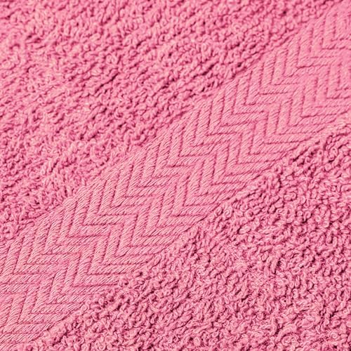 Towel and Linen Mart 100% Cotton 6 Pack Bath Towel Set, Quick Dry, Super Absorbent, Light Weight, Soft, (27 x 54 Pack of 6) (27 x 54 6 Pack, Plum, Pink, Beige, Grey, White, Peach) - Image 7
