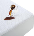 MERITLIFE Premium 100% Waterproof King Size Mattress Protector Cooling King Mattress Pad Cover Breathable Deep Pocket Topper Protection Machine Washable Noiseless Quiet (White,King 78"x80")