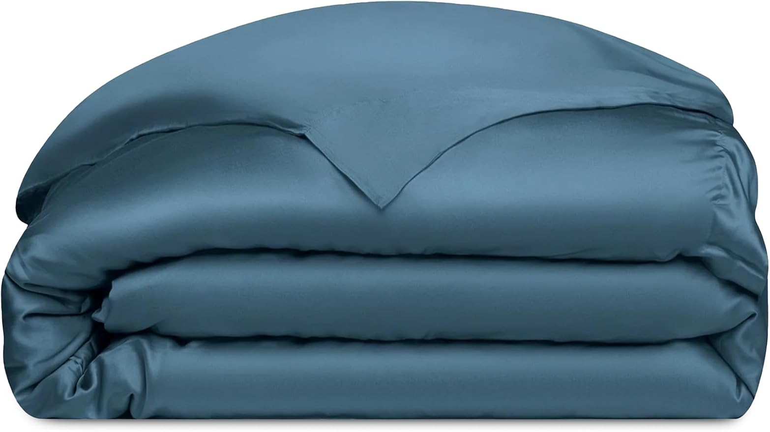 Cozy Earth Luxury Duvet Cover Twin - 100% Viscose from Bamboo - Ultra-Soft, Cooling & Lightweight Duvet Cover - Temperature-Regulating Bedding with Concealed Zip - Pacific Blue