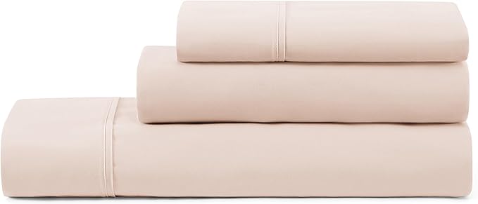 UGG Twin Sheet Set, 3-Piece Luxury Cooling Twin Sheets Set, Deep Pockets, Premium Bedding with 1 Pillow Sham, Machine Washable, Soft Lightweight, Pink (Hedi)