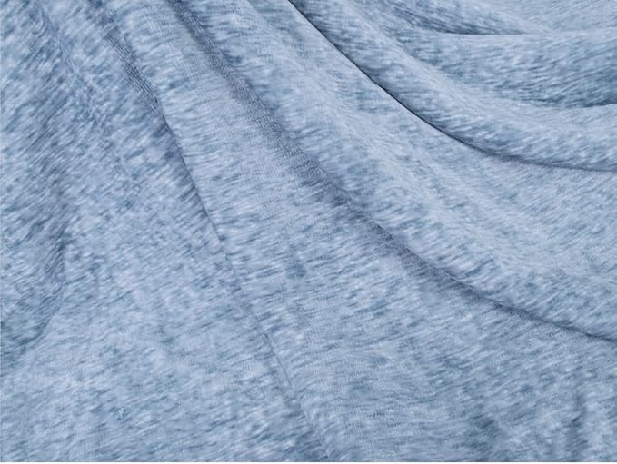 PAVILIA Melange Blue Sherpa Blanket Throw for Couch, Warm Soft Cozy Reversible Blanket Sofa Bed, Thick Plush Large Fleece Car Blanket, Decorative Home Room Decor Gifts Men Women, 50x60 Navy Blue