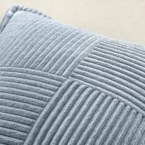 MIULEE Decorative Lumbar Throw Pillow Covers 12x20 Inch Dustyblue 2 Pack - Image 6