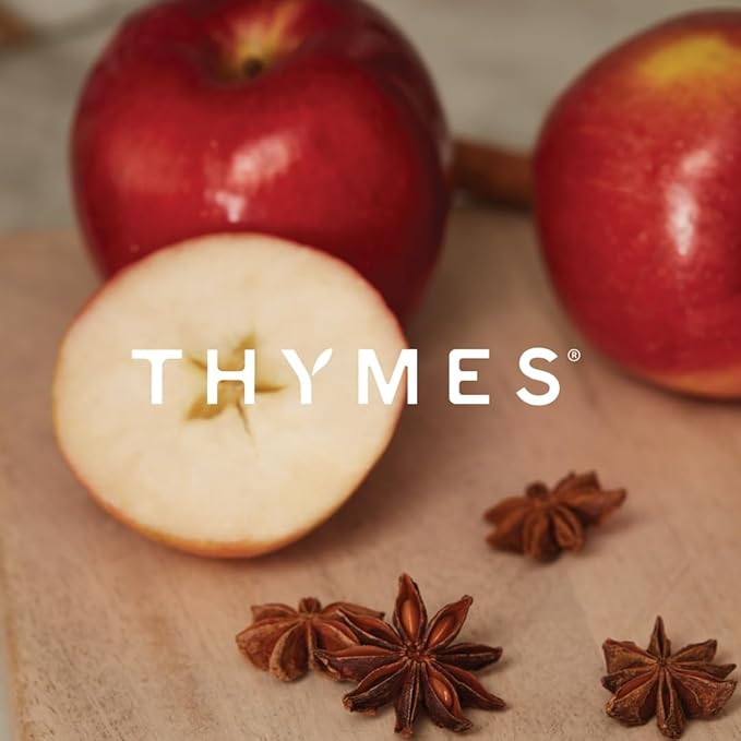 Thymes Simmered Cider Copper Candle - Warm & Spicy Apple Scented Candles for Home - Notes of Apple, Clove, and Cardamom - Luxury Gifts for Women & Men - Fall Decor (Copper Cup, 10 oz)