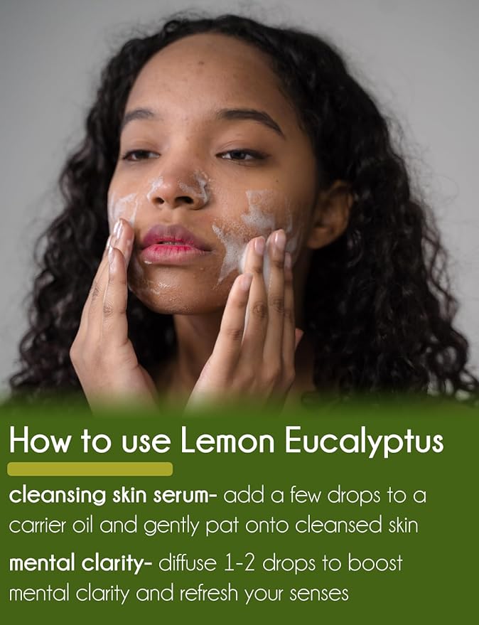 Lemon Eucalyptus Essential Oil - 128 fl oz (1 Gallon) Plastic Bottle w/Cap - 100% Pure Essential Oil by GreenHealth