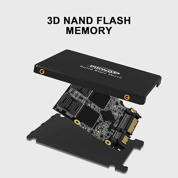 FS810 4TB SSD, 2.5" SSD SATA III 6Gb/s, Solid State Drives, Up to 560MB/s, 3D NAND TLC Flash, Internal SSD for Desktops and Laptops(Black)