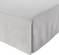 Amazon Basics Lightweight Pleated Bed Skirt, Full, Light Grey, Solid