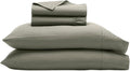 BOLL & BRANCH Signature Hemmed Sheet Set - Twin XL, Juniper - Luxury 100% Organic Cotton - Includes 1 Flat, 1 Fitted, 2 Pillowcases - Buttery Soft