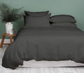 1000 Thread Count Oversized King Duvet Cover Set 100% Egyptian Cotton True Luxury Hotel Quality 1 Duvet Cover with 2 Pillow Sham - 3 PC Comforter Cover with Zipper Closure (Elephant Grey)