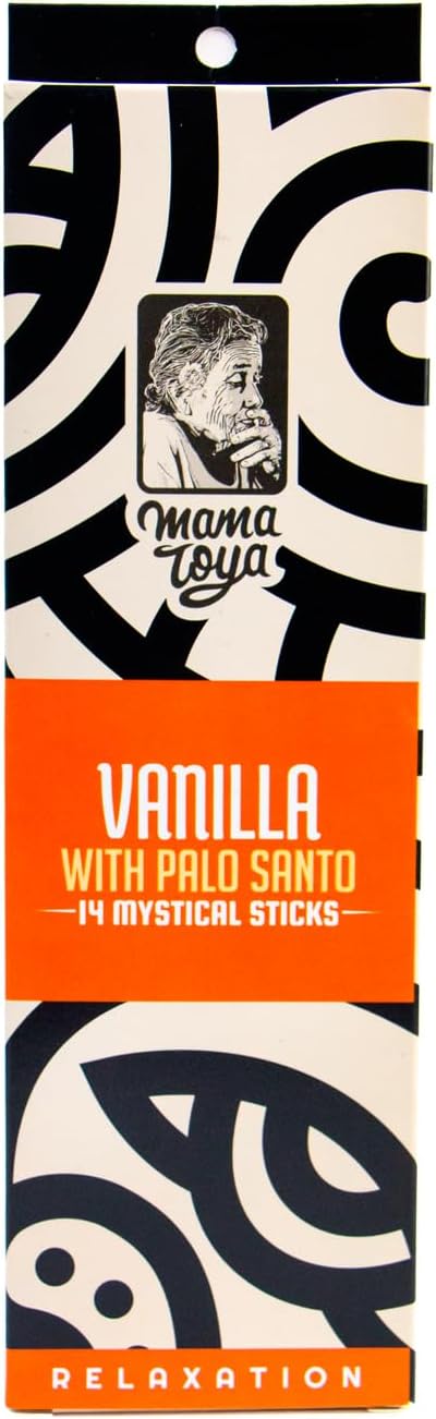 Vanilla with Palo Santo Incense Sticks (14 Mystical Sticks) Relaxation –Comforting, Purifying & Handcrafted Natural Aroma