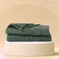 Baloo Weighted Blanket for Adults 15 lb (Spruce Green, 60"x80") | Cool & 100% Cotton | Machine Washable & Dryer Safe | Glass Microbead Fill