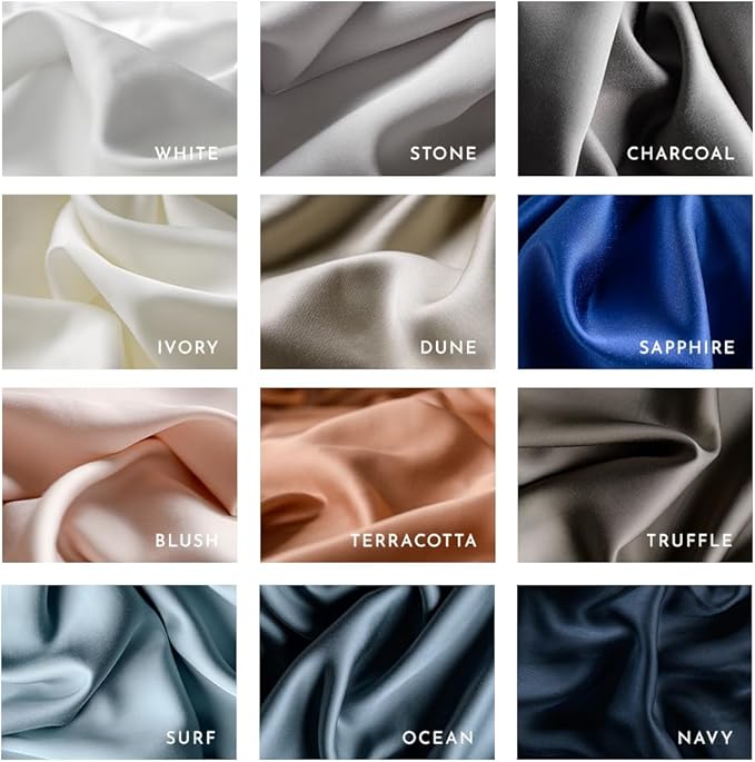 LUXOME Luxury Sheet Set | 100% Rayon (Viscose) from Bamboo | Twin XL - Ivory | Deep Pockets | 3-Piece Set (Fitted, Flat, Pillowcase)