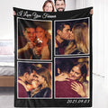 Sherpa Fleece Custom Photo Blanket - Soft, Warm, Fuzzy - Personalized Couples Gifts for Boyfriend, Girlfriend - Customized Picture Blanket for Birthday, Christmas