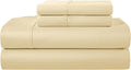 100% Egyptian Cotton California King Sheets Deep Pockets Fits Upto 17", 400 Thread Count Soft Sateen Weave Breathable Bed Sheets, Naturally Cooling Sheet & Pillowcase Sets, Cal King Sheet Set- Ivory
