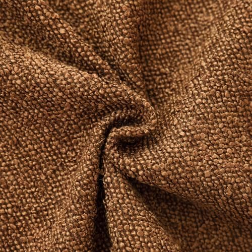 Foindtower Decorative Textured Boucle Throw Pillow Covers 22x22 Hazel Brown - Image 3