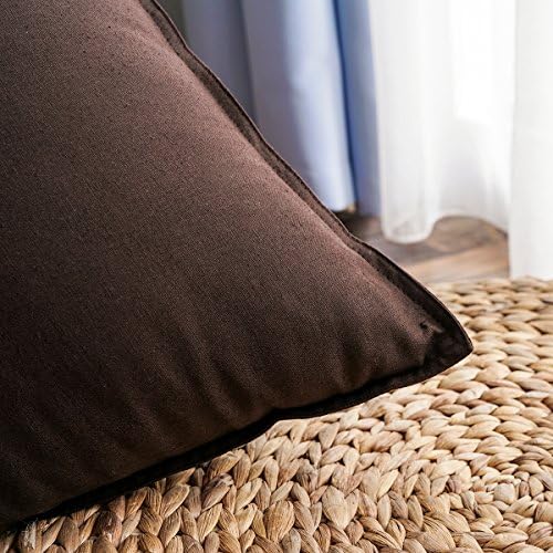 Jeanerlor Solid Cotton Linen Decoration Toss Throw Pillow Sham Cushion Case - Image 4