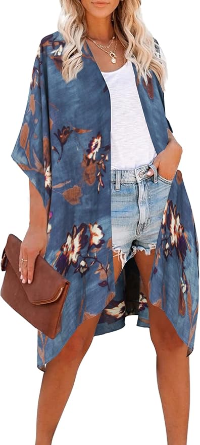 Moss Rose Women Summer Bikini Kimono Bathing Suit Cover Ups for Swimwear