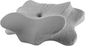 Cervical Neck Pillow - Memory Foam Pillow for Pain Relief Sleeping, Ergonomic Neck Support Contour Pillows for Side Back Stomach Sleepers,Orthopedic Breathable Pillowcase, Grey