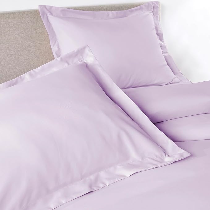PeachSkinSheets 1500tc Level of Softness Soft Cooling Duvet Cover Set | King/Cali King Size - Lavender Mist