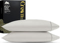 Mayfair Linen 100% Egyptian Cotton King Pillow Cases Set of 2 - Luxury 2000 Series King Size Pillowcases, Soft Cooling Breathable, Envelope Closure Hotel Quality Pillowcase (21 x 41, Light Grey)