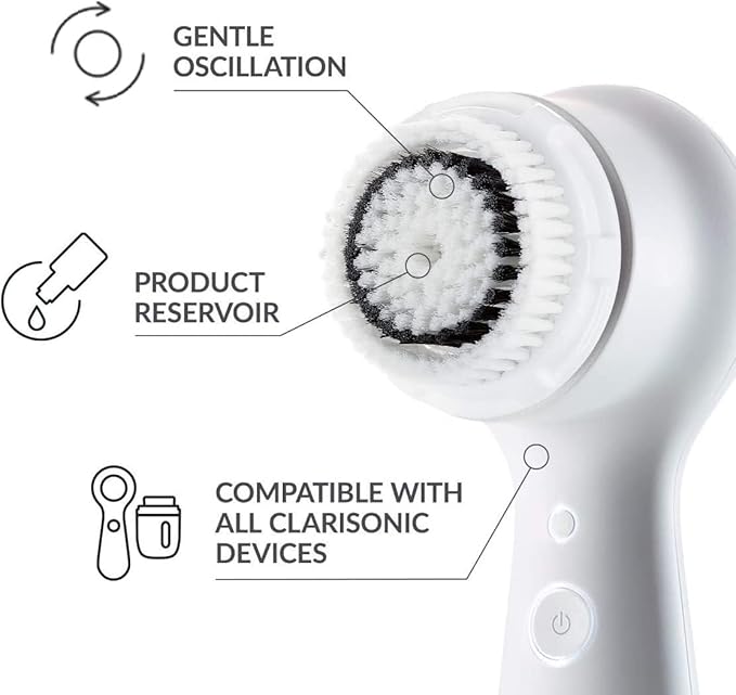 Mia 2 Sonic Facial Cleansing Brush - Electric Face Exfoliator for Deep Clean & Pore Cleansing, Waterproof & Rechargeable – Pink