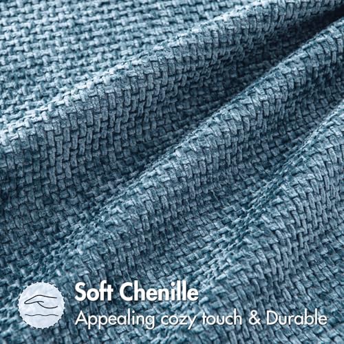 MIULEE Decorative Couch Throw Pillow Covers 18x18 Inch Coastal Blue 2 Pack - Image 6