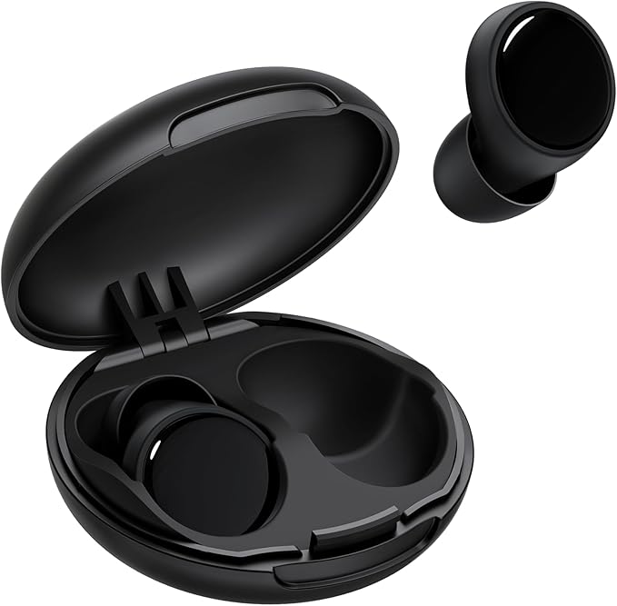 Ear Plugs for Sleeping 45dB Reusable Noise Cancelling Ear Plugs for Snoring, Concerts, Travel, Focus, Noise Reduction Earplugs with 8 Comfort-Fit Tips High-Fidelity Hearing Protection Ear Plug Black