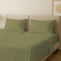 Carressa Linen Split King Sheets Sets for Adjustable Bed - 100% Egyptian Cotton 600 Thread Count 5 PC Top Split King Sheet Set (Sage Green), 16" Deep Pocket Silky Soft Cooling Luxury Hotel Sheets