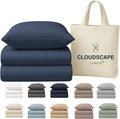 Egyptian Cotton Twin Size Sheets Set, Dark Denim