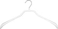 Mawa by Reston Lloyd BodyForm Series Non-Slip Space-Saving Clothes Hanger for Jackets, Suits and Coats, 16 1/2", Style 42/L, 1-Each, White