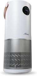 Hunter Fan Company Humidifier and Air Purifier In One, Advanced Filtration Air Purifiers for Home, Air Purifiers for Home Pets, Humidifiers for Bedroom and Humidifiers for Bedroom Baby, White/Silver
