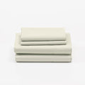 Cuddledown Dreamstead 100% Cotton Bed Sheets Set | 300 Thread Count | Luxurious Sateen Weave | Pure Combed Cotton | Soft | Wrinkle Resistant | 4 Piece Set | Birch | King | 78” x 80”