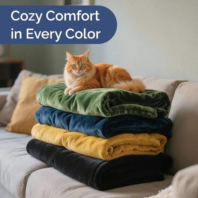 Ultra Soft Fleece Blanket Twin Size - Flannel Fleece Luxury Twin Blanket - Lightweight for Couch Bed Chair - Thick, Warm & Breathable - All Season Cozy Fuzzy, Anti-Static Microplush Bedding, Dark Grey