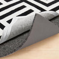 GORILLA GRIP Felt and Natural Rubber Stay in Place Slip Resistant Rug Pad, 1/8in Thick, 4x6 FT Protective Padding Under Area Rugs, Cushioned Gripper Pads, Carpet Runners, Hardwood Floors Protection