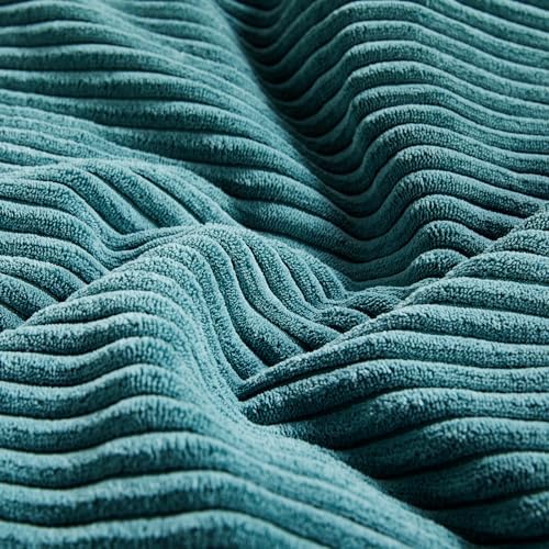 Fancy Homi 2 Packs Teal Decorative Throw Pillow Covers 18x18 Inch - Image 5