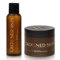 Crowned Skin Monarch Body Butter Cologne and Body Oil Cologne Bundle | Moisturizing Skin Care Set with Spicy and Bold White Musk & Cedarwood Scent | Natural Shea & Mango Butters | All-Day Fragrance