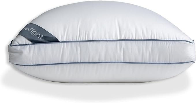 Pillow Fight Knockout - King Pillow, Luxury & Adjustable, Down Alternative, Bed and Neck Pillow, Cooling for, Back Support, Stomach, and Side Sleepers (King Size, Single)