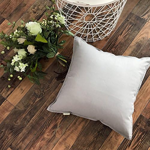 Jeanerlor Pack of 2 Cotton Linen Soft Soild Decorative Square Throw Pillow - Image 4
