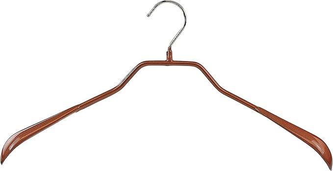 Mawa by Reston Lloyd, Non-Slip Steel Suit/Jacket Hanger, Wide Supportive Sholders with Rotating Hook, Copper, 1 Piece