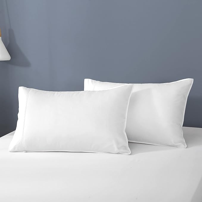 Linen World Cooling Bed Sheets Set King Size,100% Organically Grown Viscose Sheets,Deep Pocket Up to 16",4 Pieces Silky Soft,Breathable Bedding Sheets & Pillowcases(White,King)