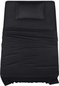 Utopia Bedding Twin XL Sheets - 3 Piece Bedding - Brushed Microfiber - Shrinkage and Fade Resistant - Easy Care (Twin Extra Long Black)