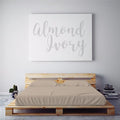 PeachSkinSheets Night Sweats: The Original 1500TC Soft Queen/Full Duvet Cover Set Almond Ivory