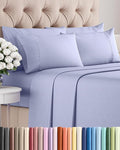 King 6 Piece Sheet Set - Cooling, Comfy & Breathable - Hotel Luxury Bedding, Includes Fitted Sheet for Women, Men, Kids and Teens - 1 Flat, 1 Fitted Sheet, 4 Pillowcases with Deep Pockets - Lavender