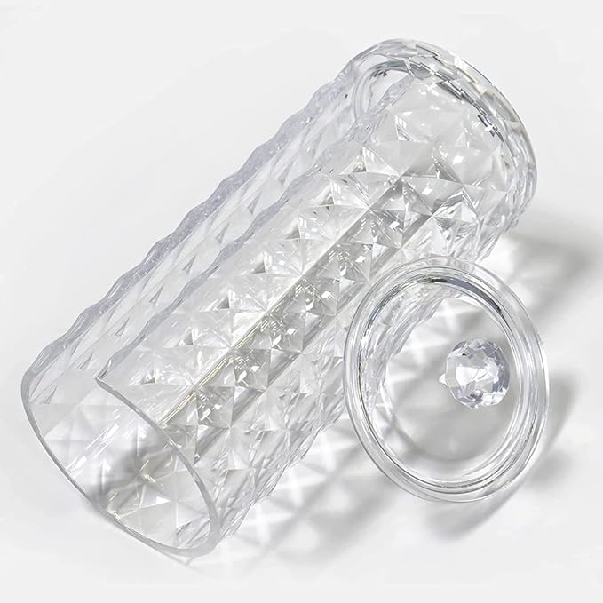 Bathroom Cup Dispenser, Mouthwash Cup Holder for 3oz Disposable Paper Cups, Fit for Mouthwash Cups Storage, Vanity Makeup Organizer - Clear