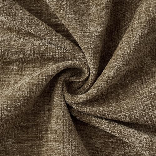 MIULEE Soft Chenille Fall Lumbar Throw Pillow Covers Coffee 12x20 Inch - Image 2