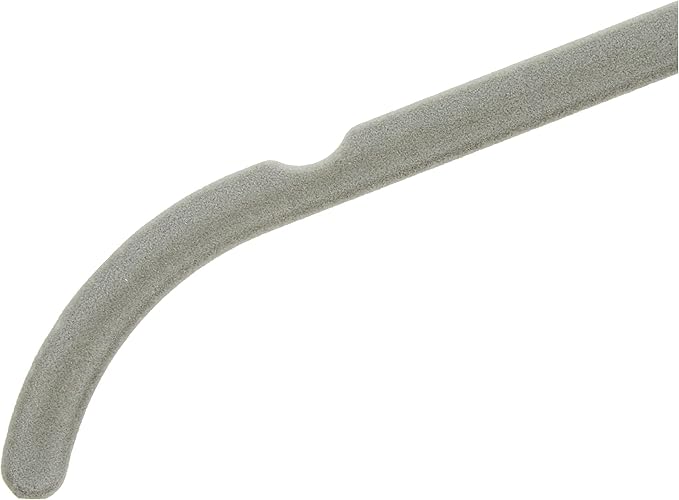 Amazon Basics Slim, Velvet, Non-Slip Shirt Clothes Hangers, Gray/Silver - Pack of 50
