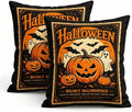 Halloween Throw Pillow Covers, Pumpkin Ghost Design, 18x18 Inch by Unknown