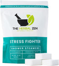 Stress Fighter Shower Steamers Aromatherapy for Relaxing - Christmas Gift - Adult Stocking Stuffer - USA Made - Lavender & Lemon Shower Bomb Tablets - Soothing Natural Essential Oils (10 Pack)