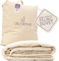 King Lightweight 100% Fine Alpaca Duvet - Premium Cotton Cover, 2,89 lb Filling, Ideal for Summer, Breathable & Temperature -Regulating, 107 x 94 inches