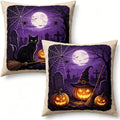 Halloween Throw Pillow Covers Linen, 18x18 Inch by Unknown