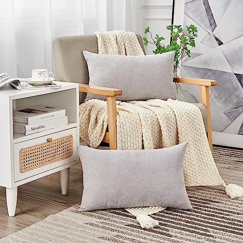 GAWAMAY Lumbar Support Pillow Decorative Throw Pillow Covers 12"x20" Inch Set - Image 3